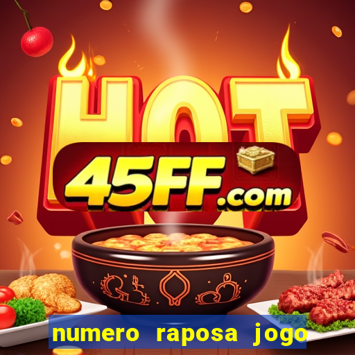 numero raposa jogo do bicho